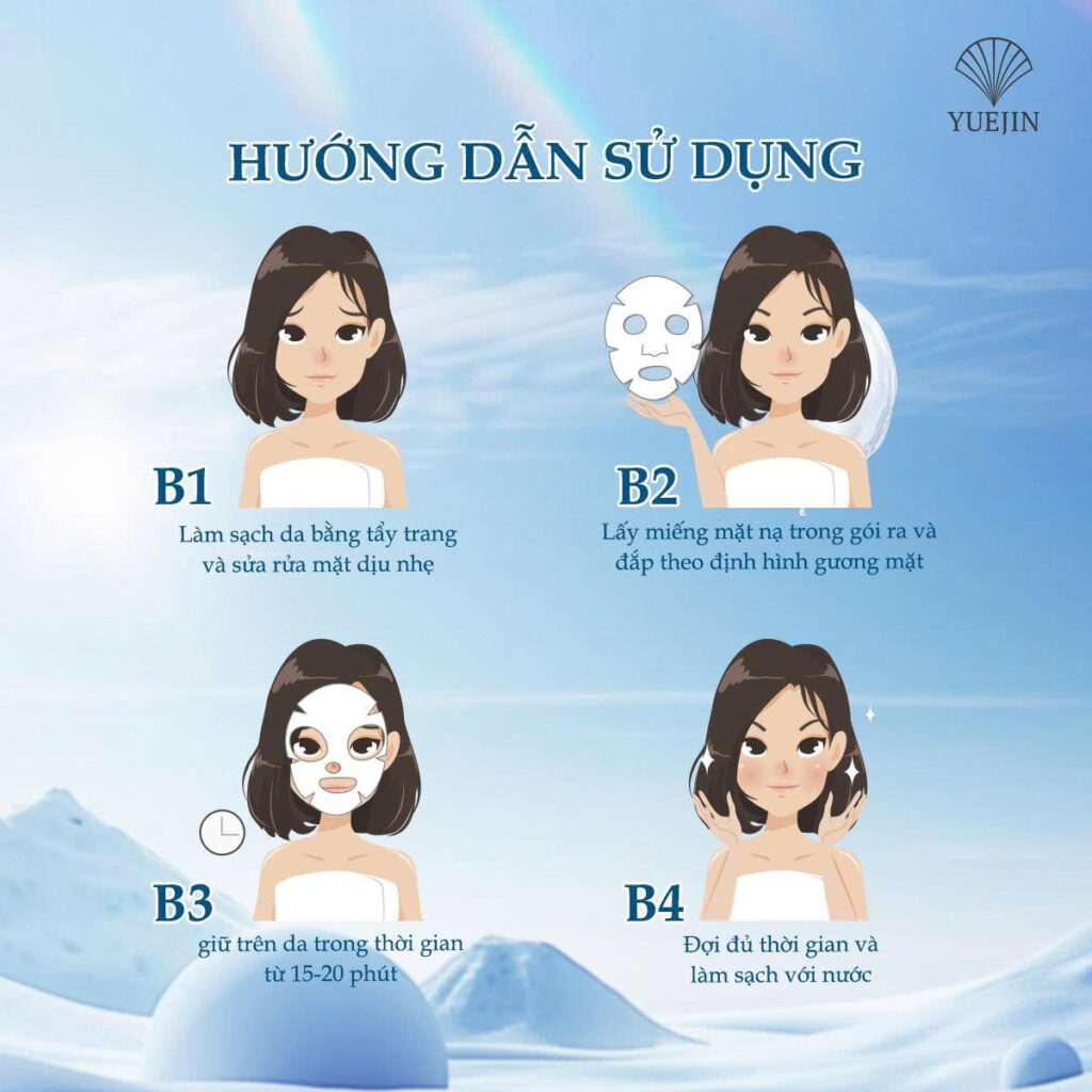 Mặt nạ tế bào gốc EXOSOME Mask cho da nhạy cảm hộp 10 miếng - Yuejin