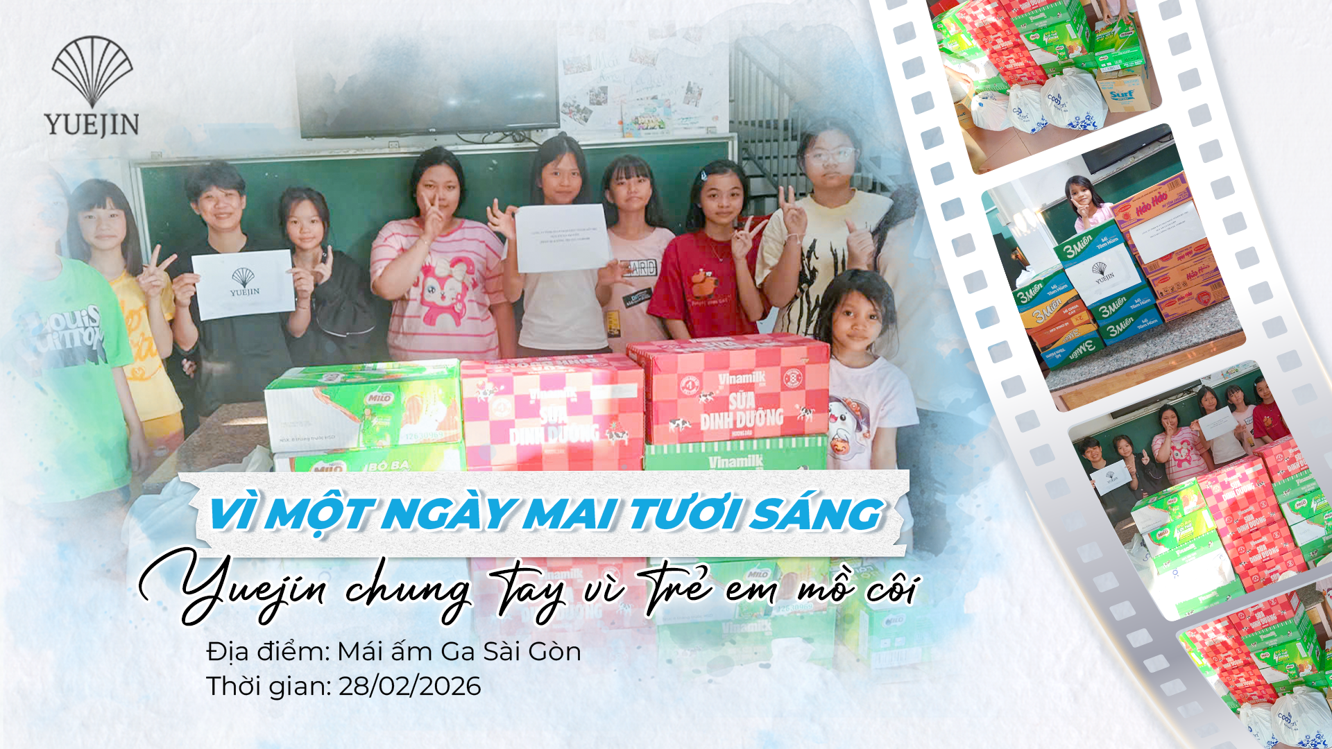 Thương hiệu Yuejin chung tay vì trẻ mồ côi