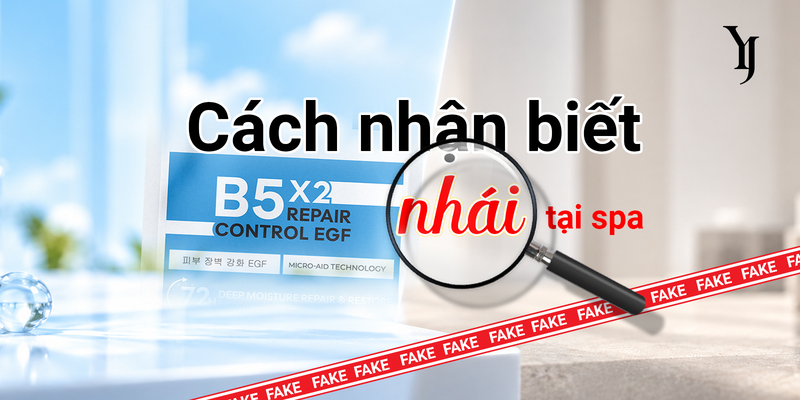 Cảnh báo hàng nhái mặt nạ B5 YJ bán tại spa